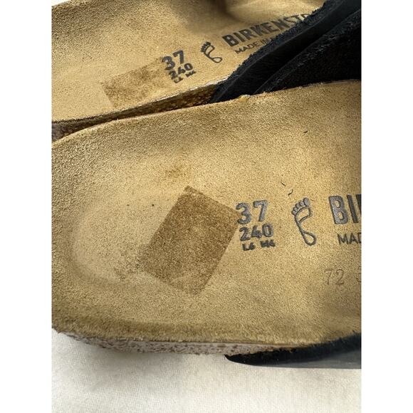 New (no box) Birkenstock Mayari Black Strappy Footbed Sandal Size 37 (6-6.5) - Picture 8 of 9